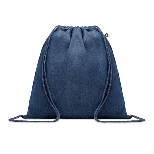 Recycled Denim Drawstring Bag without branding