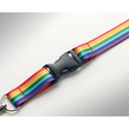 Branded Rainbow RPET Lanyard without branding
