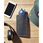 Branded RPET Felt Glasses Case in use