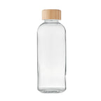 Branded Glass Bottle with Bamboo Lid - 650ml without branding