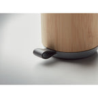 Branded Bamboo Cover Wireless Speaker without branding