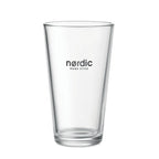 Branded conic glass, printed