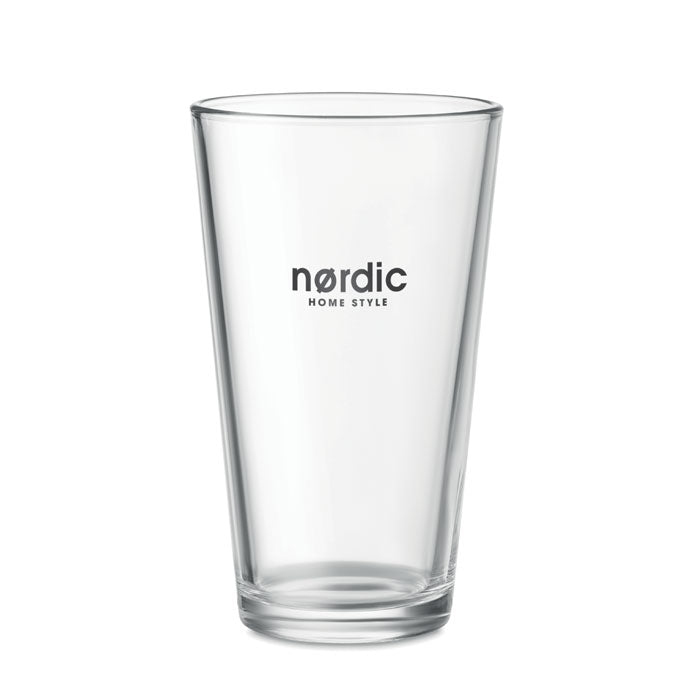 Branded conic glass, printed