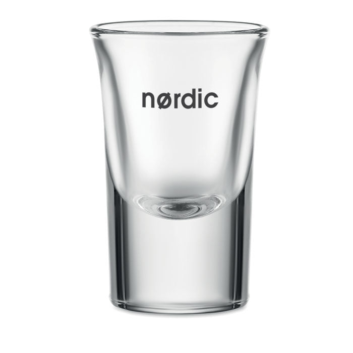 Branded reusable shot glass, printed