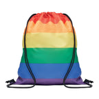 Branded Rainbow RPET Drawstring Bag without branding