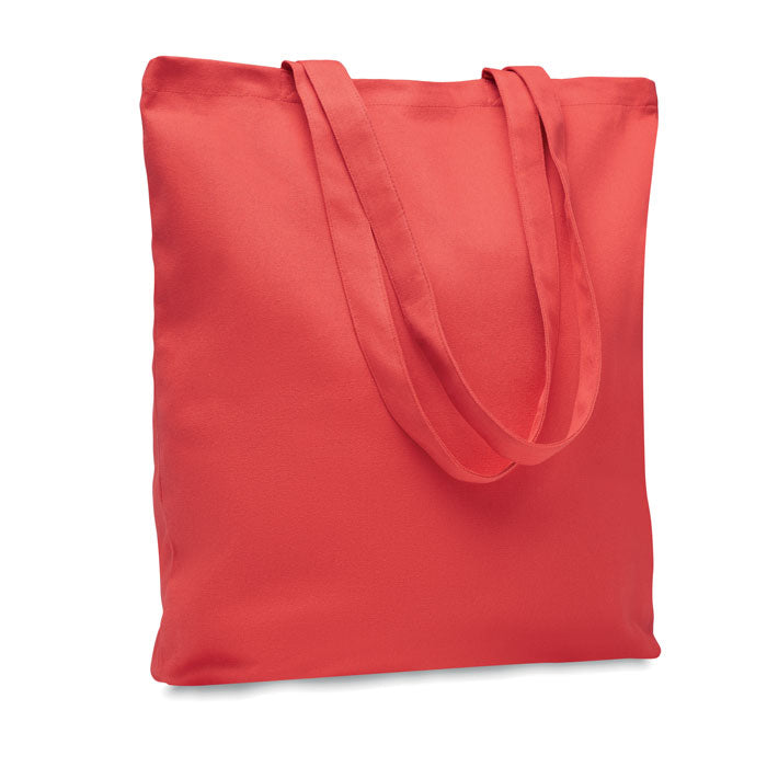 Branded Canvas Shopping Bag 270gsm in Red