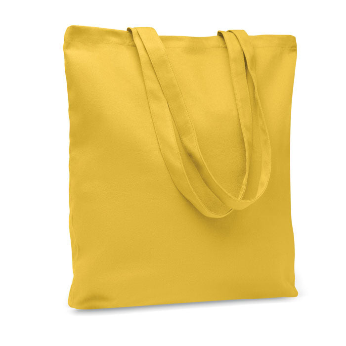 Branded Canvas Shopping Bag 270gsm in Yellow