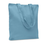 Branded Canvas Shopping Bag 270gsm in Blue