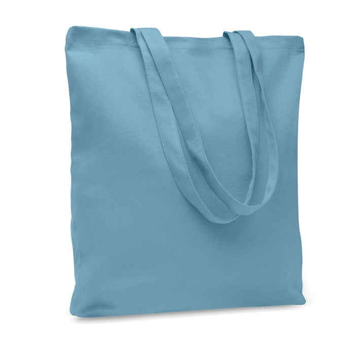 Branded Canvas Shopping Bag 270gsm in Blue