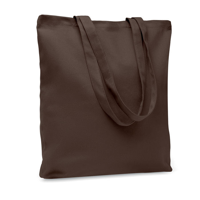Branded Canvas Shopping Bag 270gsm in Brown