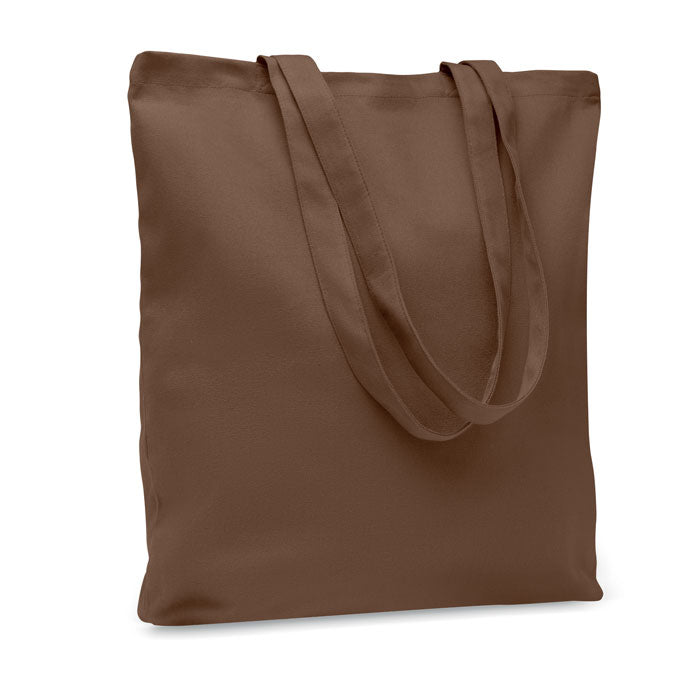 Branded Canvas Shopping Bag 270gsm in Brown