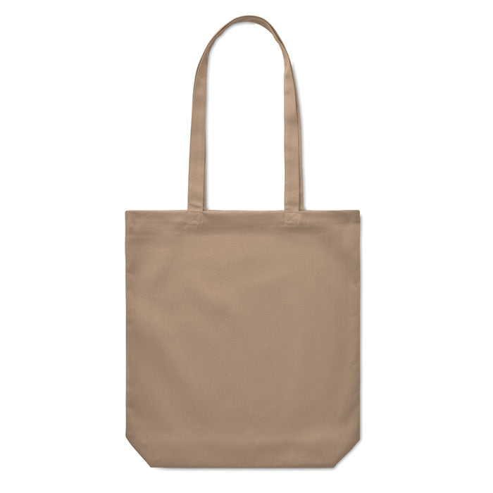 Branded Canvas Shopping Bag 270gsm in Brown
