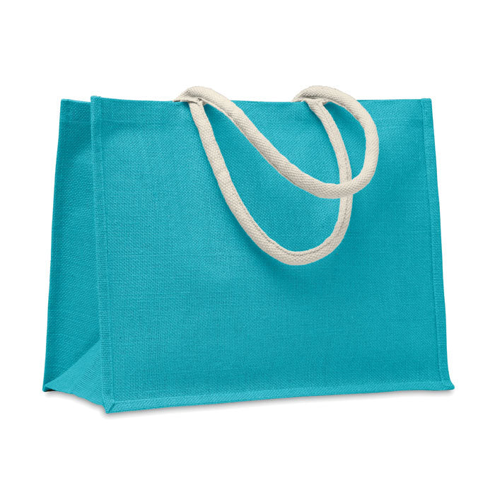 Coloured Jute Tote Bag