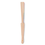 Branded Rainbow Wooden Hand Fan without branding