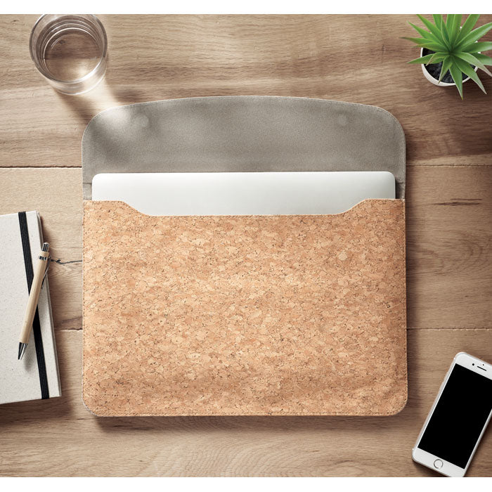Cork Laptop Bag in use
