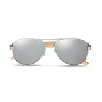 Branded Bamboo Sunglasses in Pouch without branding