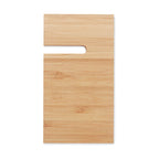 Branded Bamboo Desk Phone Stand with Paper Clips and Sticky Notes without branding