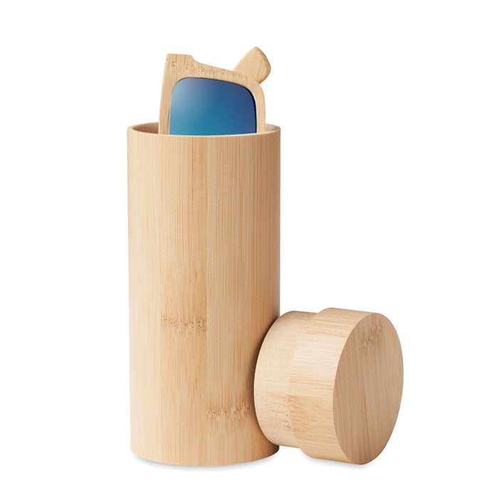 Bamboo glasses and case