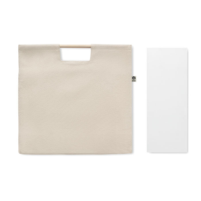 Organic Canvas Bag with Bamboo Handles without branding