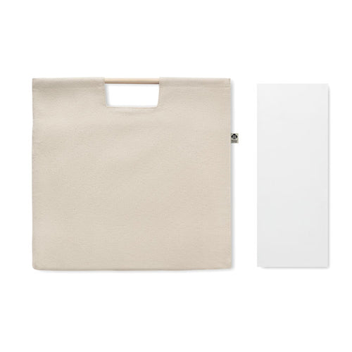Organic Canvas Bag with Bamboo Handles without branding