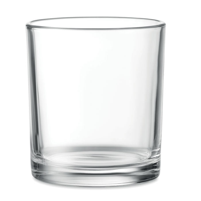 Branded reusable short drink glass