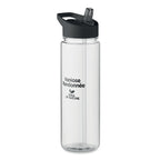 Branded Transparent Water Bottle with Straw