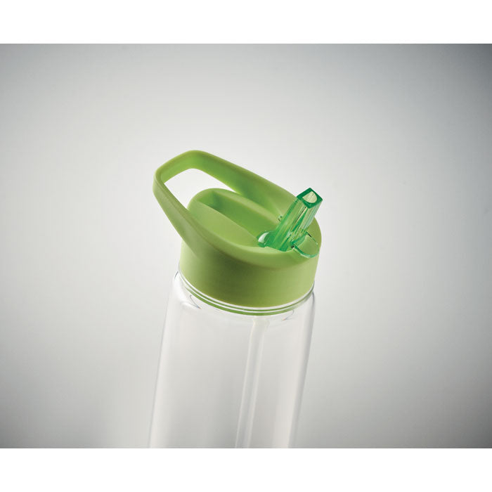 Branded Transparent Water Bottle with Straw