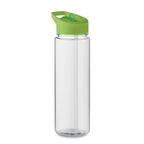 Branded RPET Flip-Lid Bottle with Straw without branding