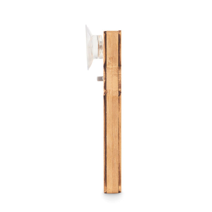 Branded House Shaped Bamboo Thermometer without branding