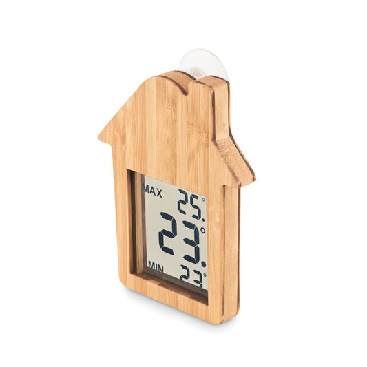 House Shaped BambooThermometer