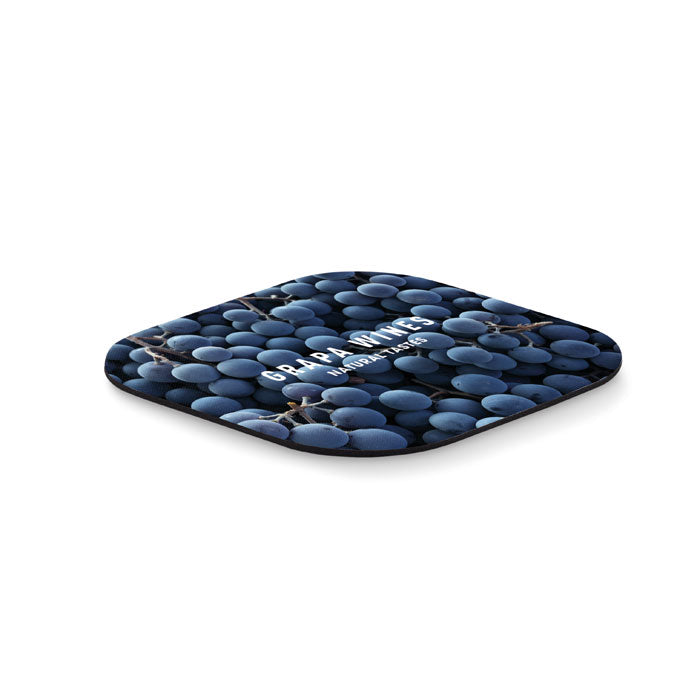 Branded Sublimation Coaster with Rubber Base
