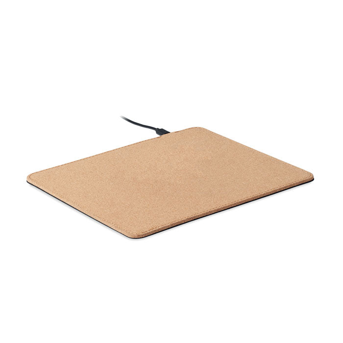 Cork Mouse Pad with Wireless Charger