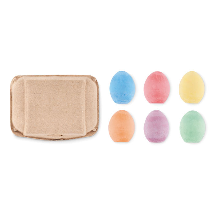 Branded Chalk Eggs in Box without branding