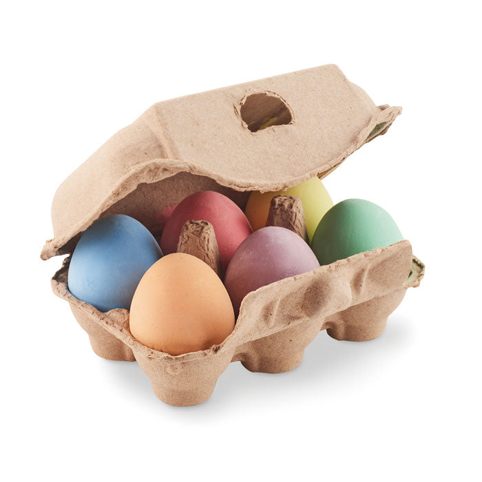 Branded Chalk Eggs in Box without branding