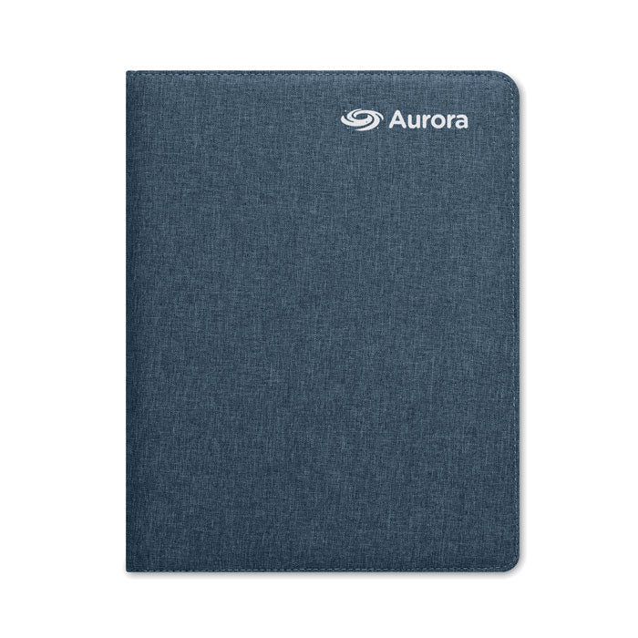 Branded A4 RPET Conference Folder with Bamboo Paper Notepad
