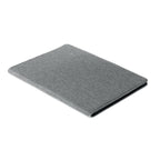 Branded A4 RPET Conference Folder with Bamboo Paper Notepad in Black