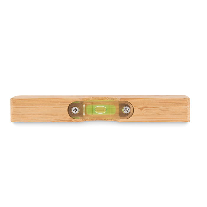 Branded Bamboo Spirit Level with Bottle Opener without branding