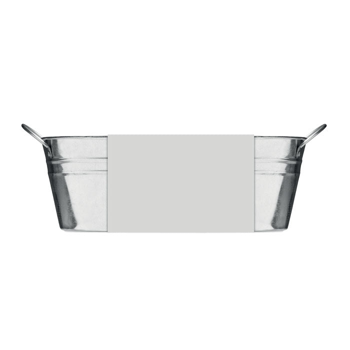 Branded Zinc Tub with 3 Herb Seeds without branding