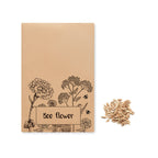 Branded Honey Bee Flower Seeds in Envelope without branding