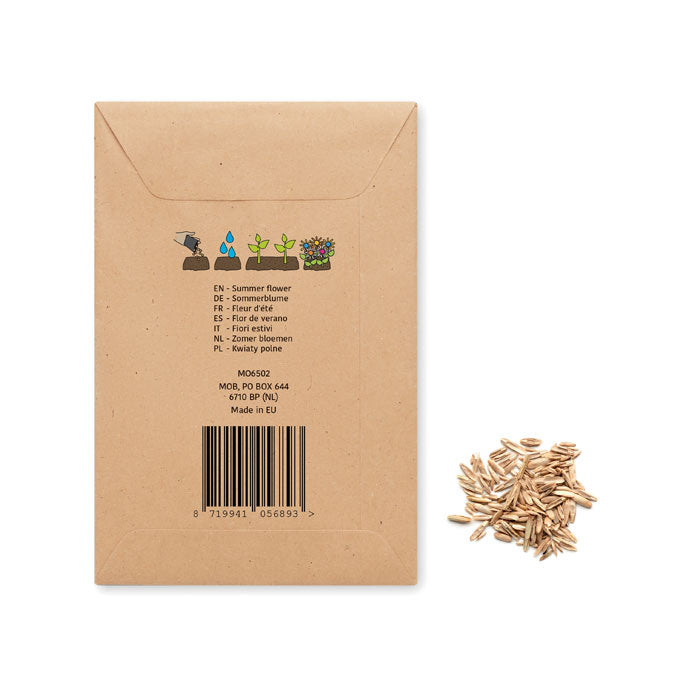 Branded Summer Flower Seeds in Envelope without branding