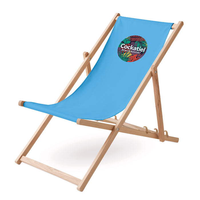Branded Wooden Deck Chair