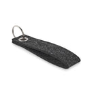 Branded RPET Felt Key Ring in Grey