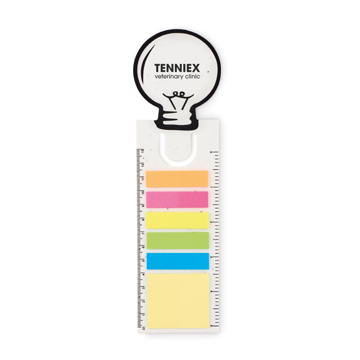 Branded Lightbulb Seed Paper Bookmark with Memo Pad