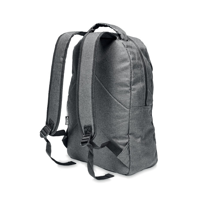 Branded 600D RPET 2 Tone Backpack without branding