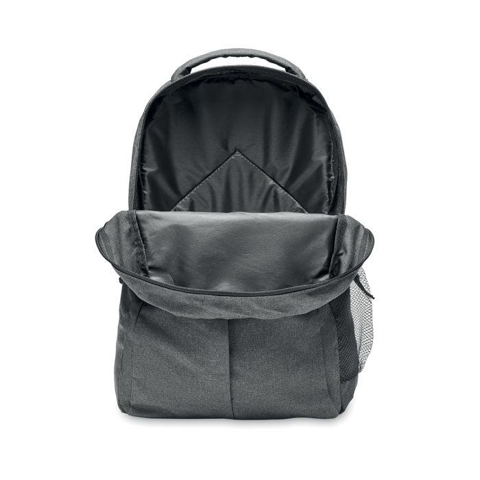 Branded 600D RPET 2 Tone Backpack without branding