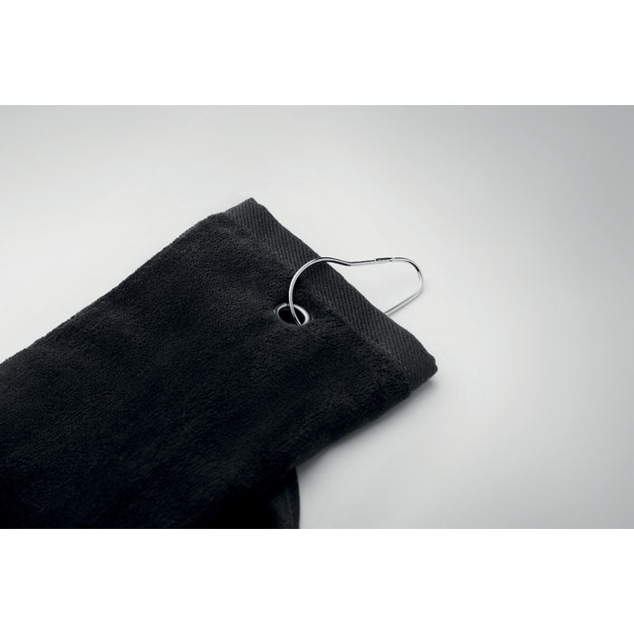 Branded Cotton Golf Towel with Hanger without branding