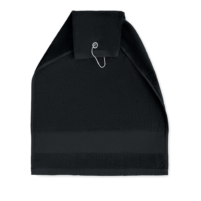 Branded Cotton Golf Towel with Hanger without branding