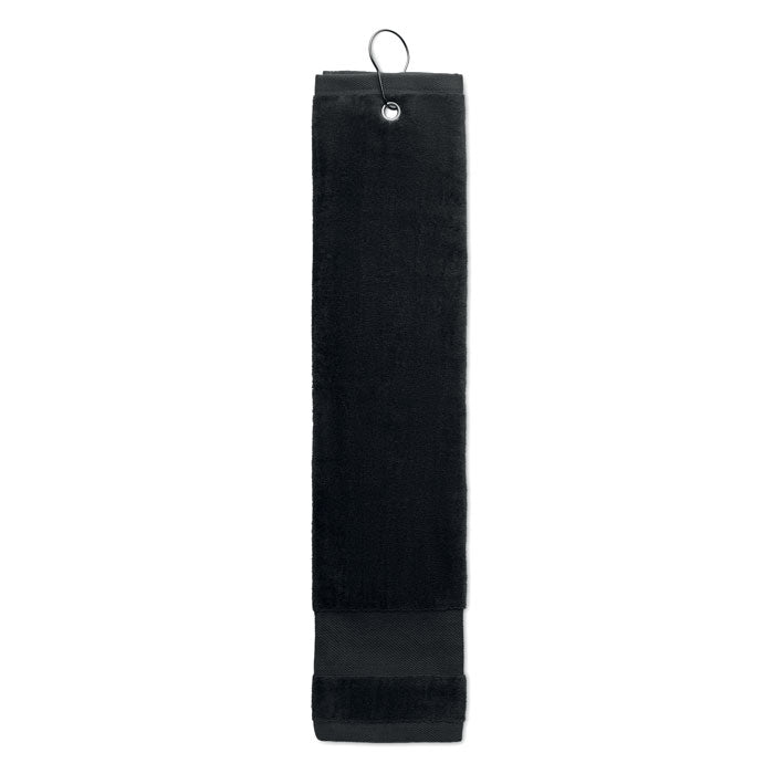 Branded Cotton Golf Towel with Hanger without branding