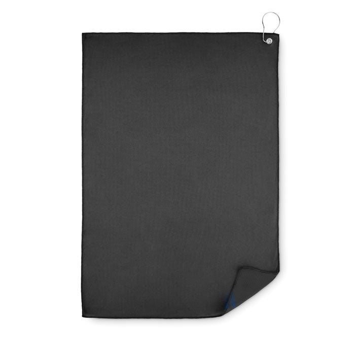 Branded RPET Golf Towel with Hook Clip without branding
