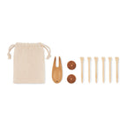 Branded Bamboo Golf Accessories Set without branding